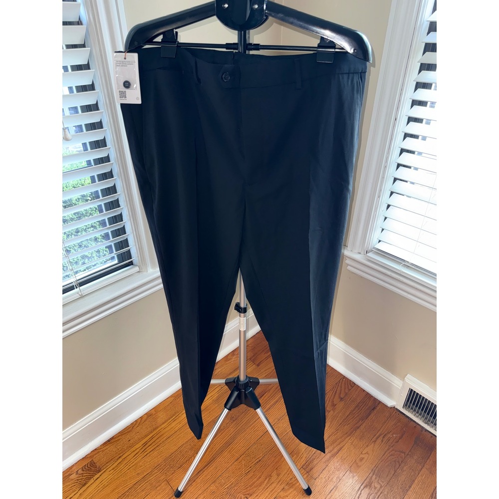 Quince Mens Stretch Virgin Wool Dress Pants Slim Fit Black 40x32 NWT